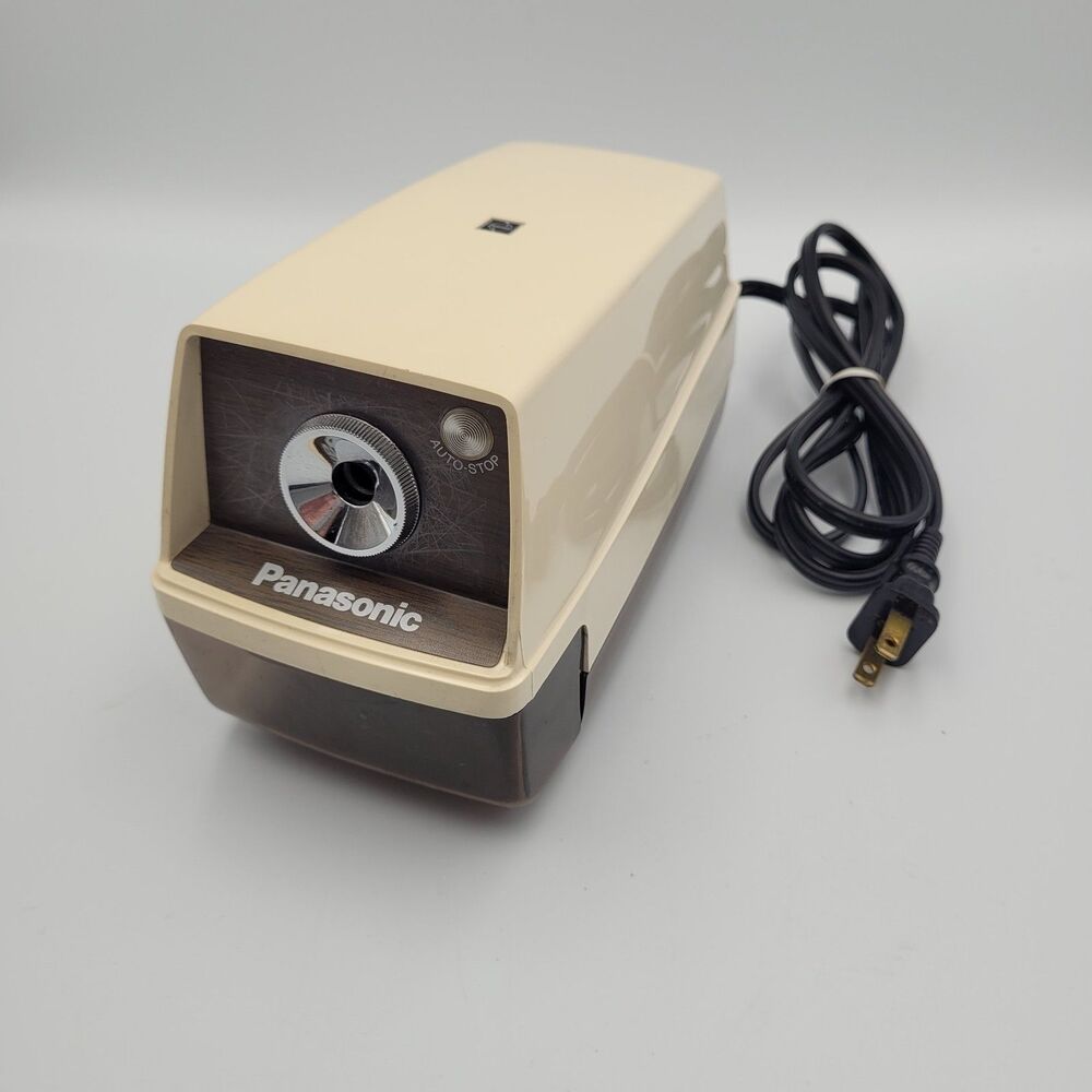 Vintage Panasonic Electric Pencil Sharpener KP-33 Auto Stop Made in Japan ~Works